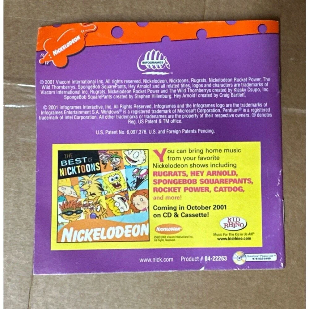 Viacom International Nicktoons 2001 Orange and Green PC Powered Microphone Toy